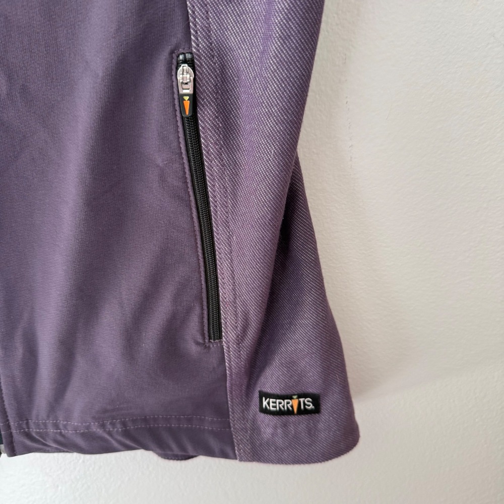 Kerrits Womens Equestrian Full Zip Vest Purple Mock Neck Sleeveless Size Medium - Picture 2 of 9